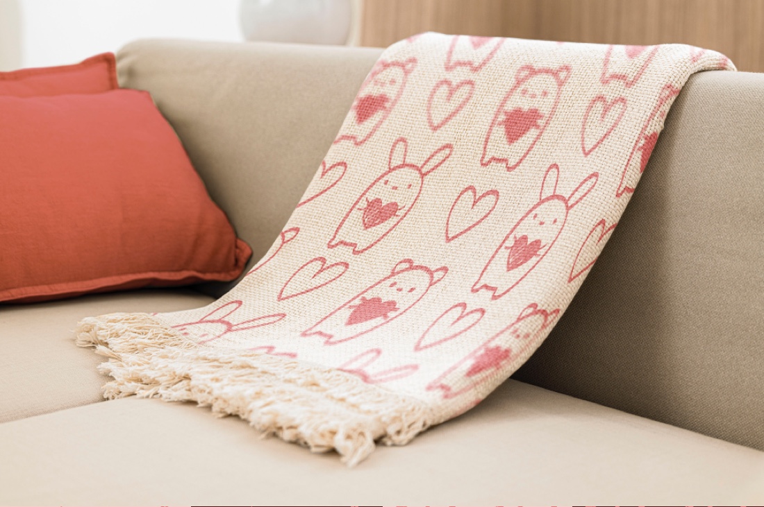 Love Seamless Patterns with Hearts on mockup.