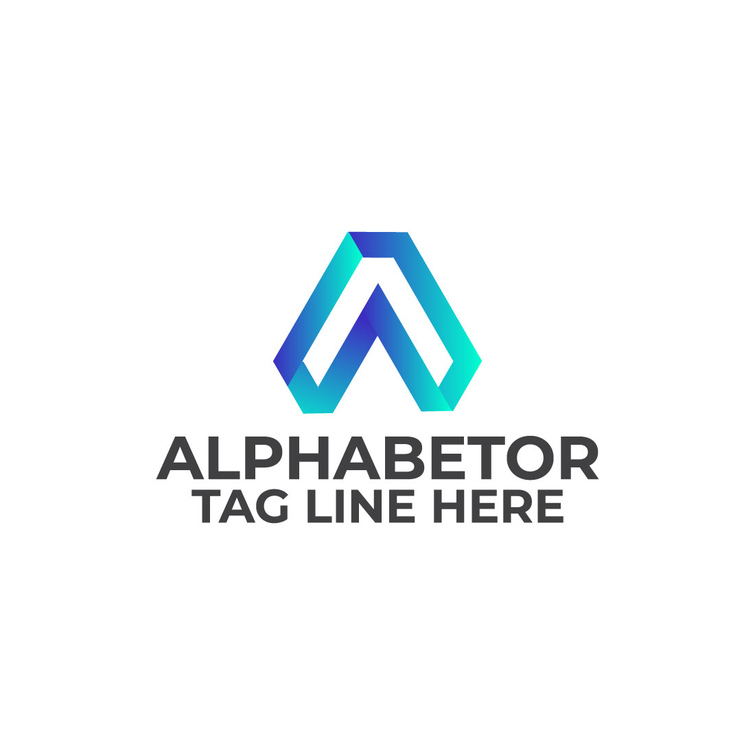 Alphabetor A letter Logo Design main cover.