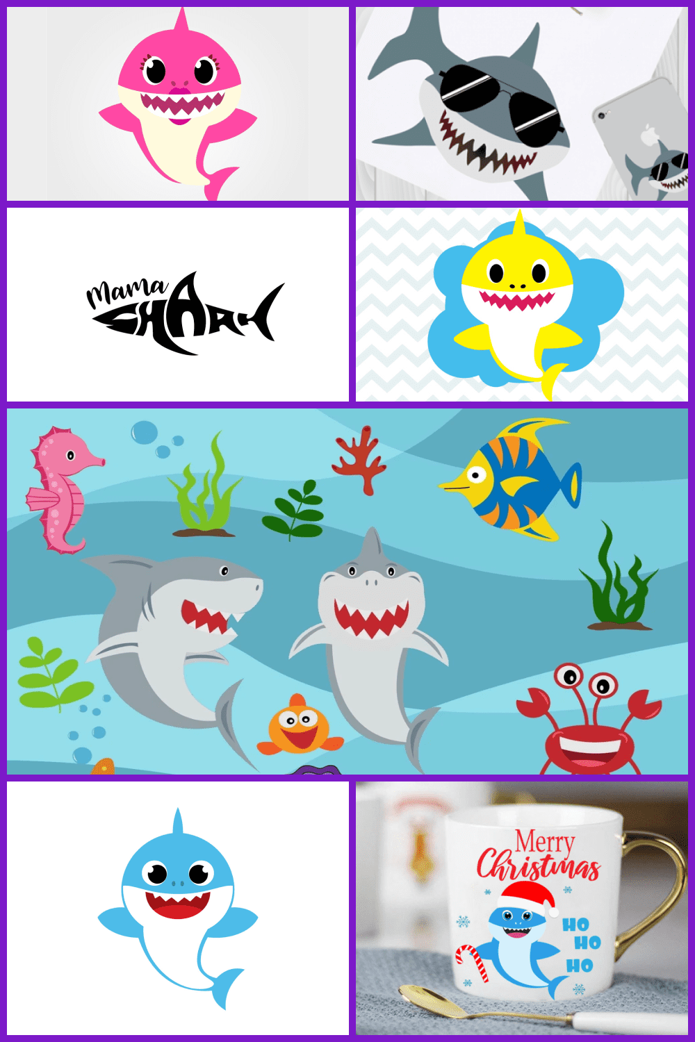 Baby Shark SVG Images pinterest.