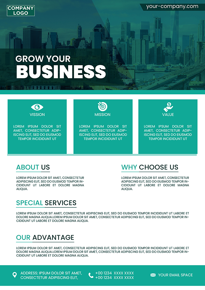 Corporate Business Flyer Template 3