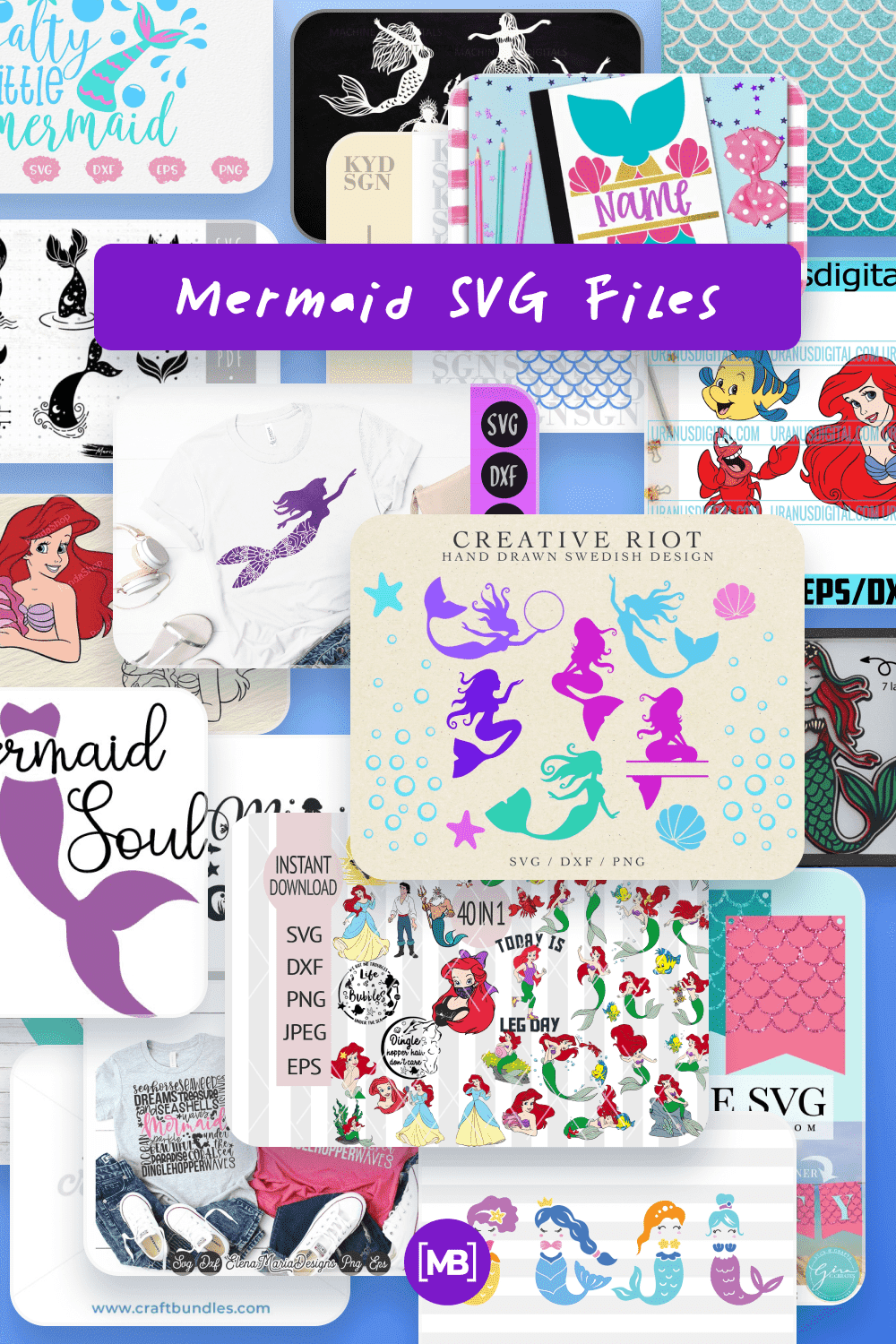 Mermaid SVG Images Pinterest.