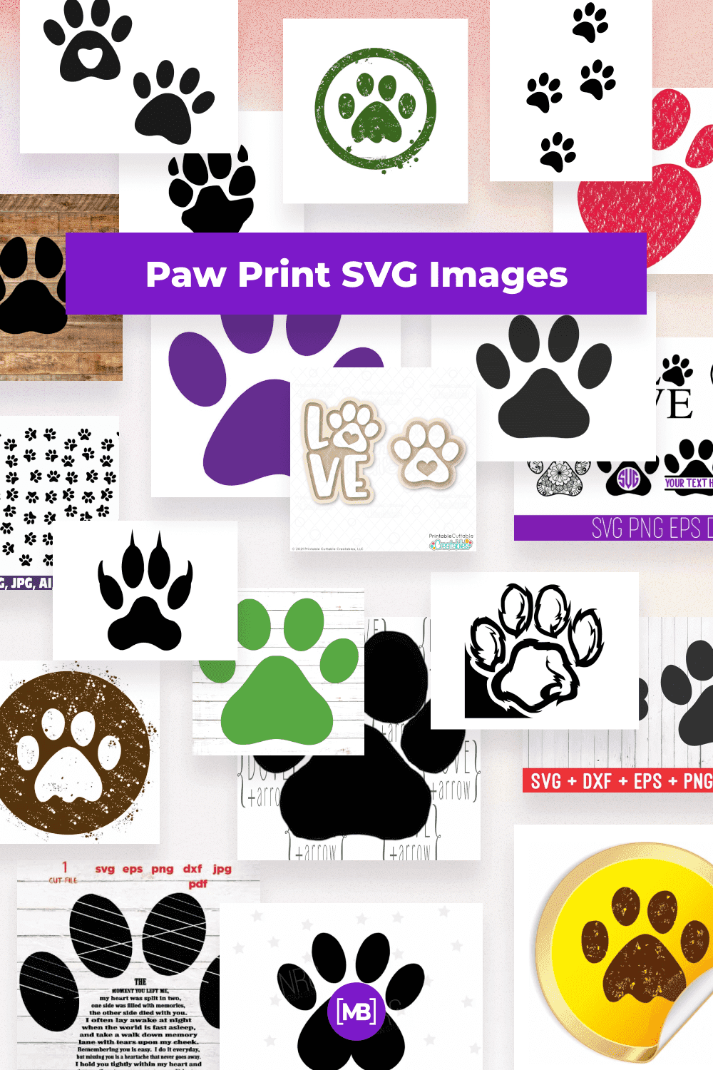 Paw Print SVG Images Pinterest.