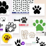 Paw Print SVG Images Example.