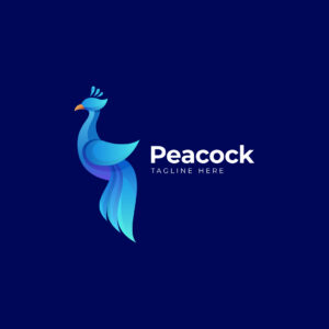 Peacock Logo Design Template cover.