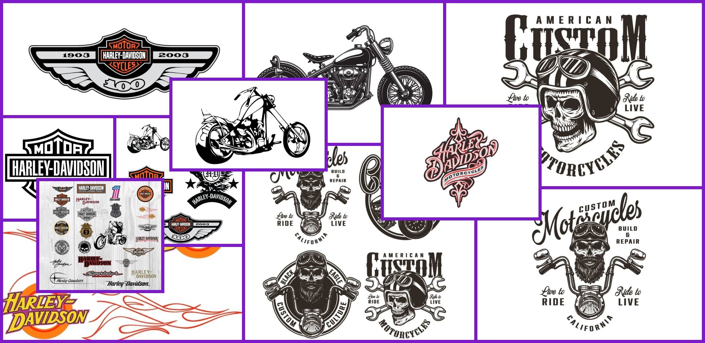 Harley Davidson Logos SVG – MasterBundles