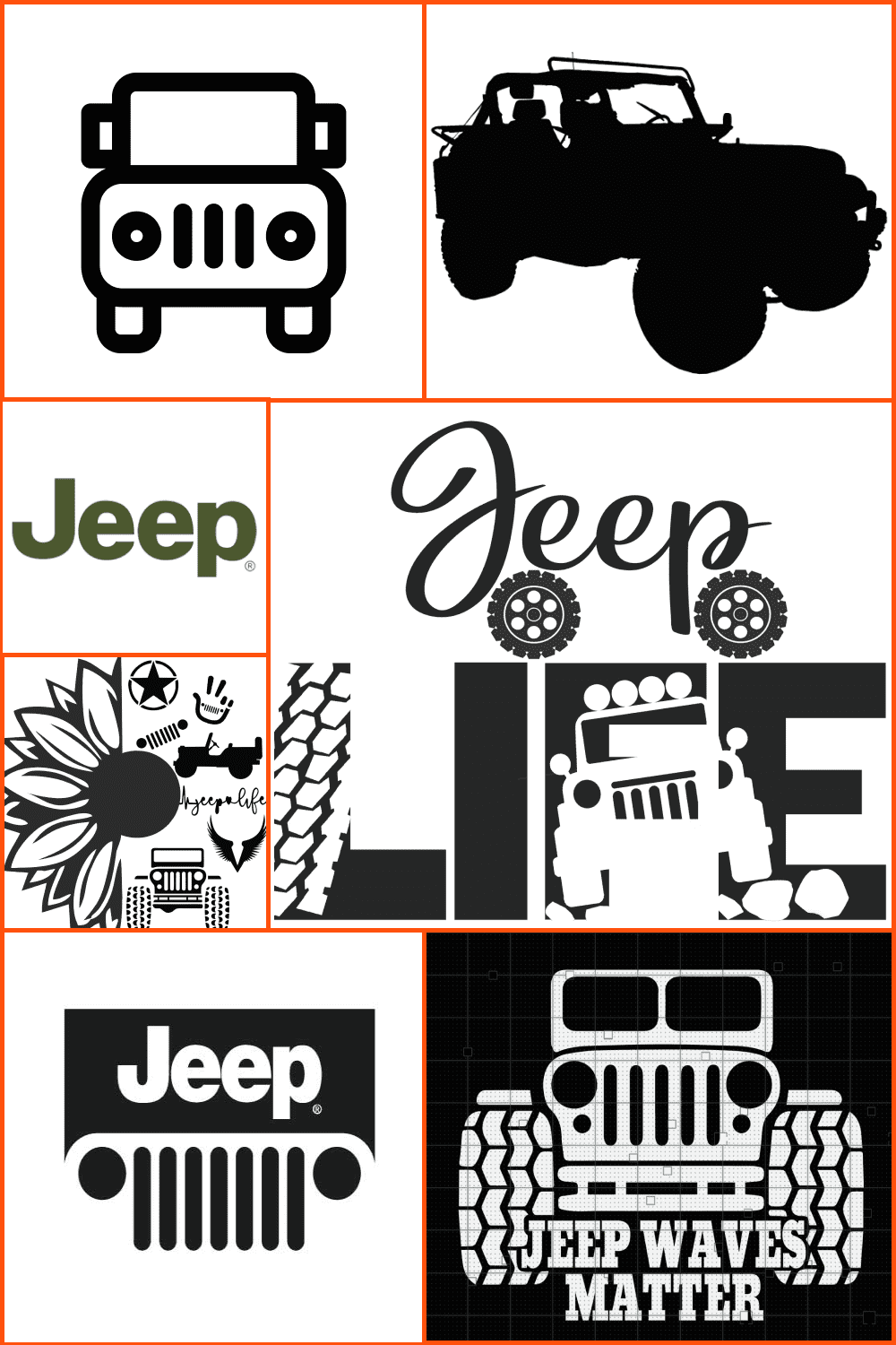 Jeep SVG Designs Pinterest.