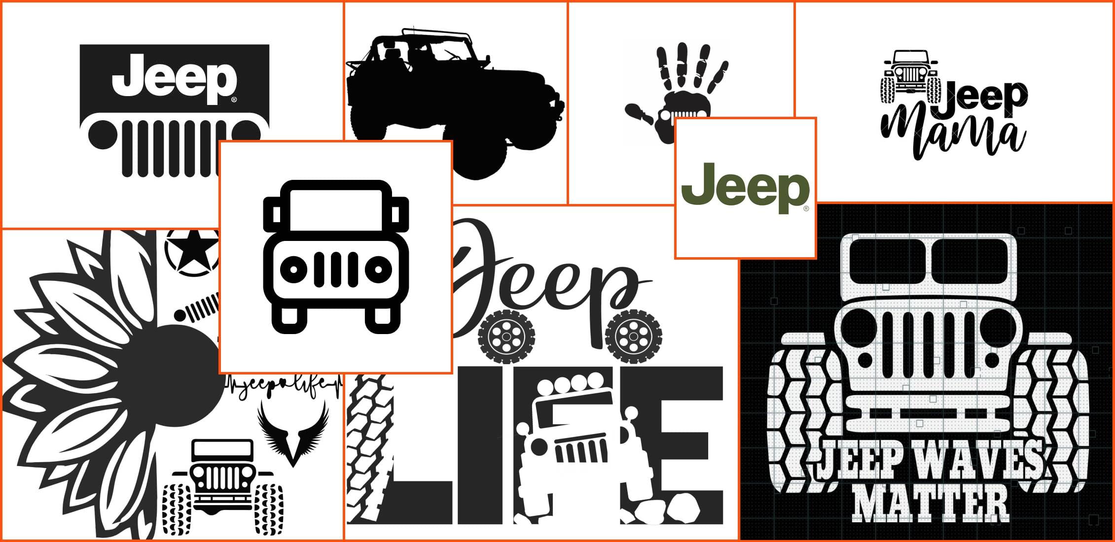 Jeep SVG Designs Example.