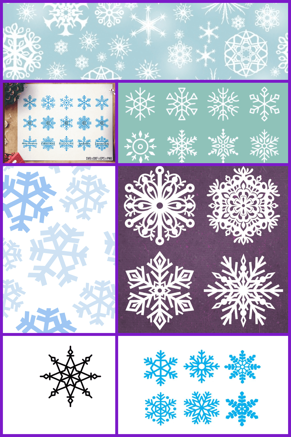 Snowflakes SVG Designs Pinterest.