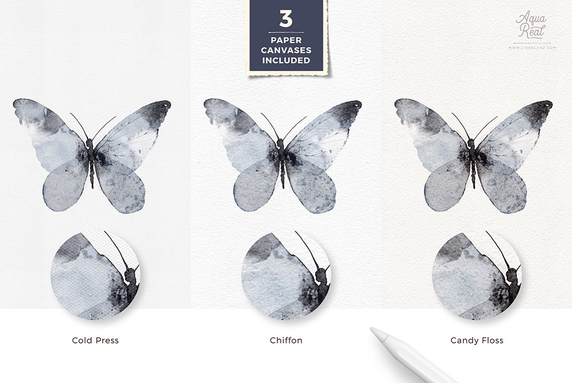 So simple and beautiful watercolor butterflies.