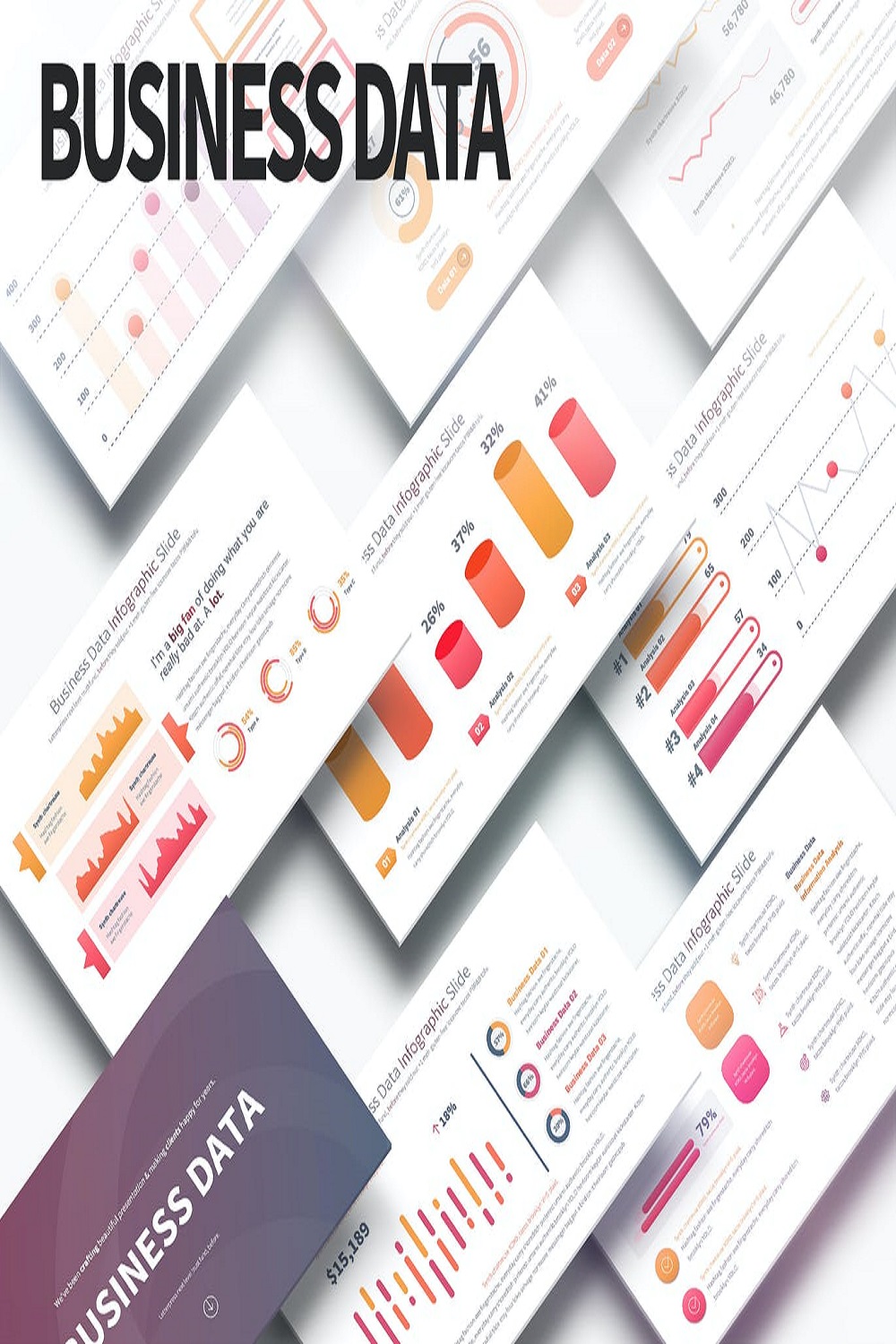 Business Data PowerPoint Infographics Slides Pinterest.
