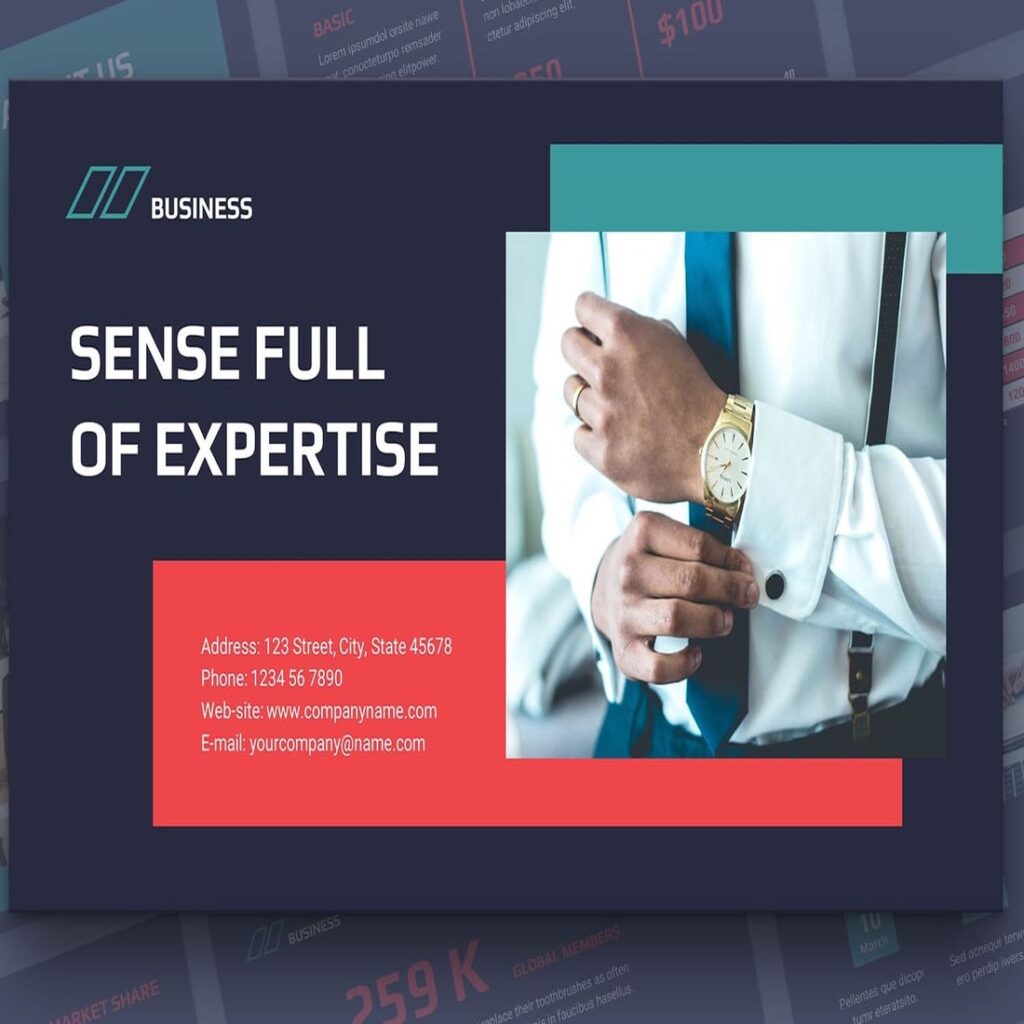 Business Consultant PowerPoint Presentation Template – MasterBundles