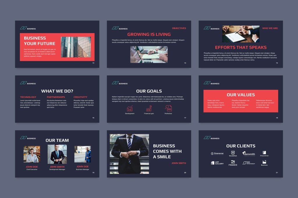 Business Consultant Powerpoint Presentation Template – Masterbundles