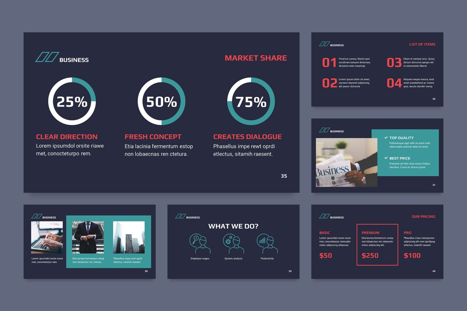 business consultant presentation template