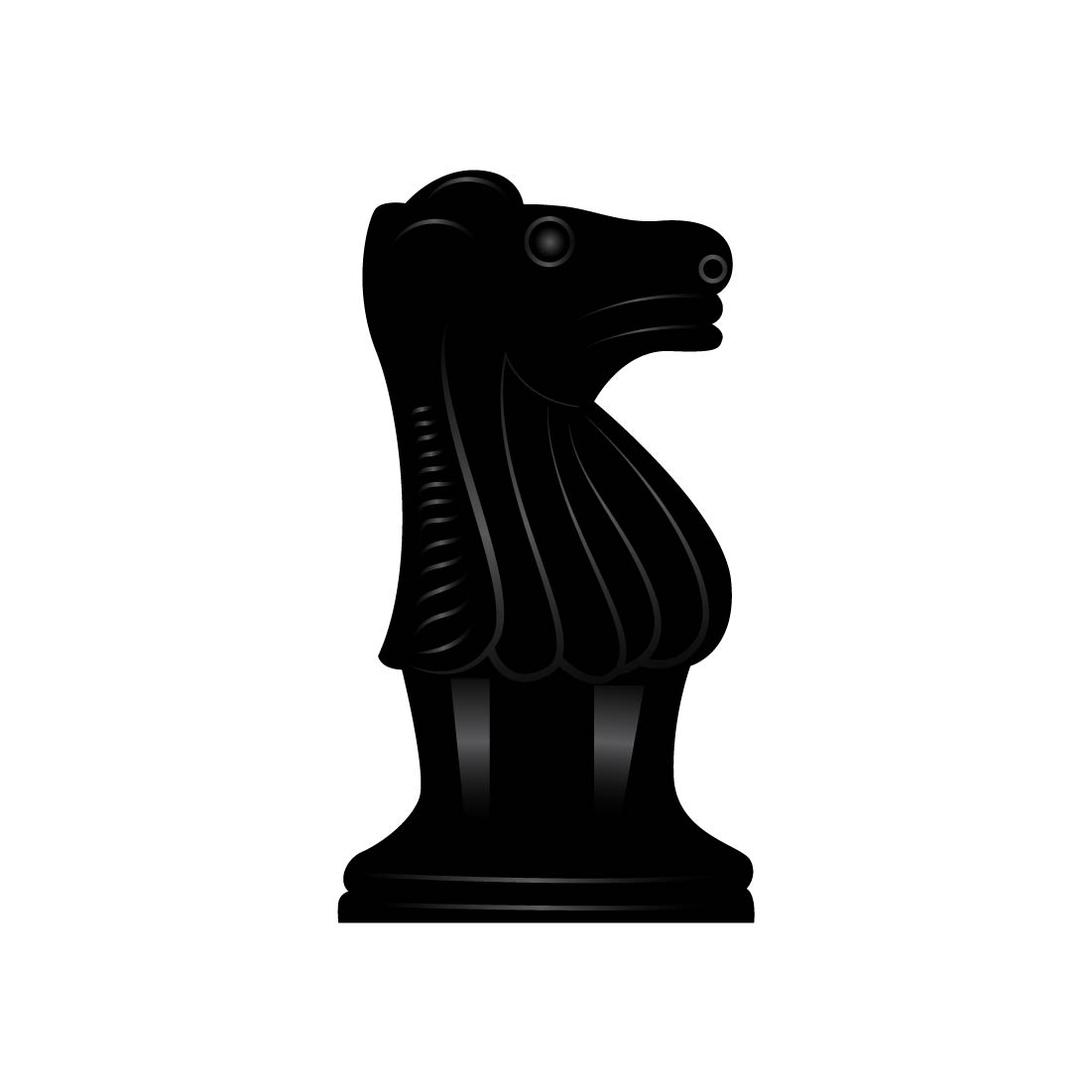 Complete Chess Vector Illustration pinterest image horse.