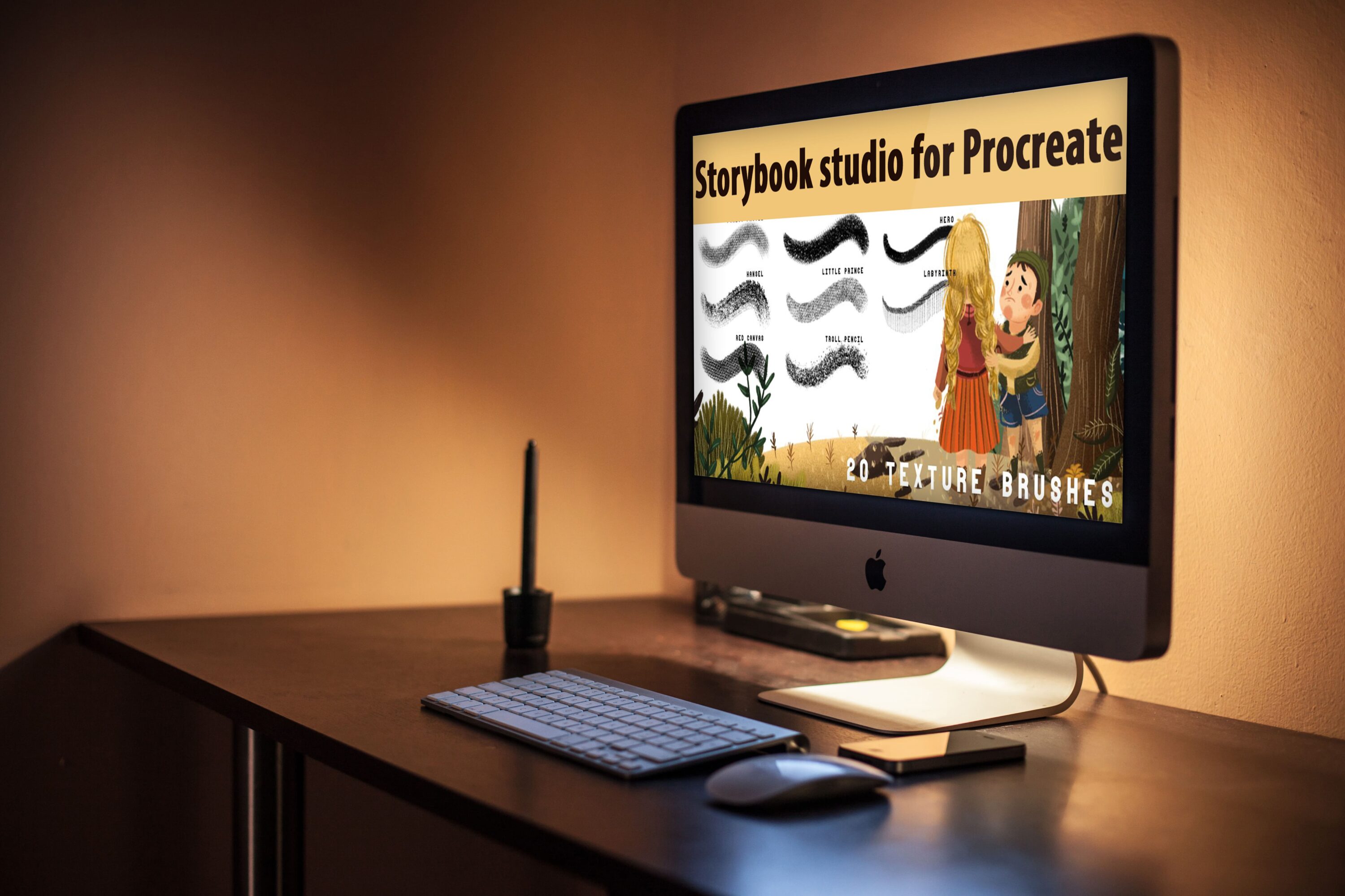 Desktop option of the Storybook studio for Procreate.
