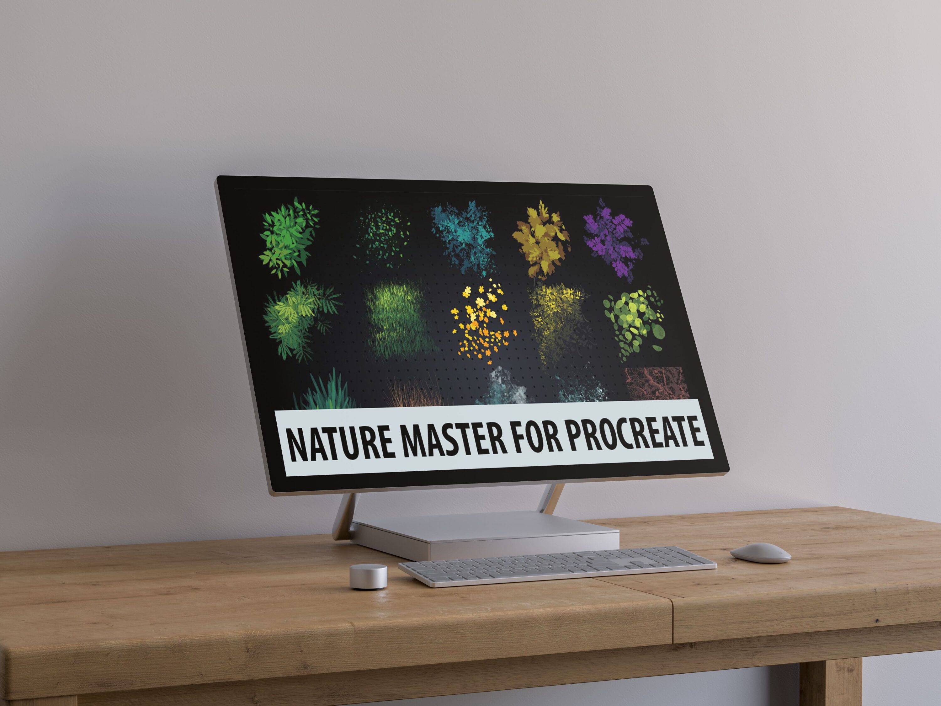 Desktop option of the Nature Master for Procreate.