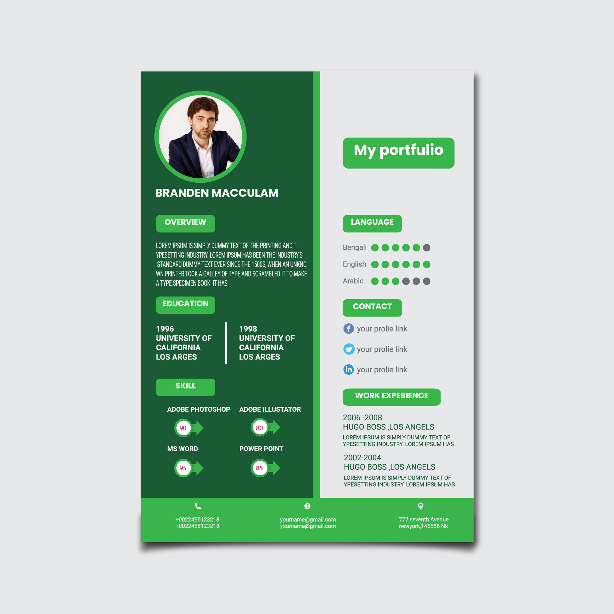 Cv Resume Design MasterBundles