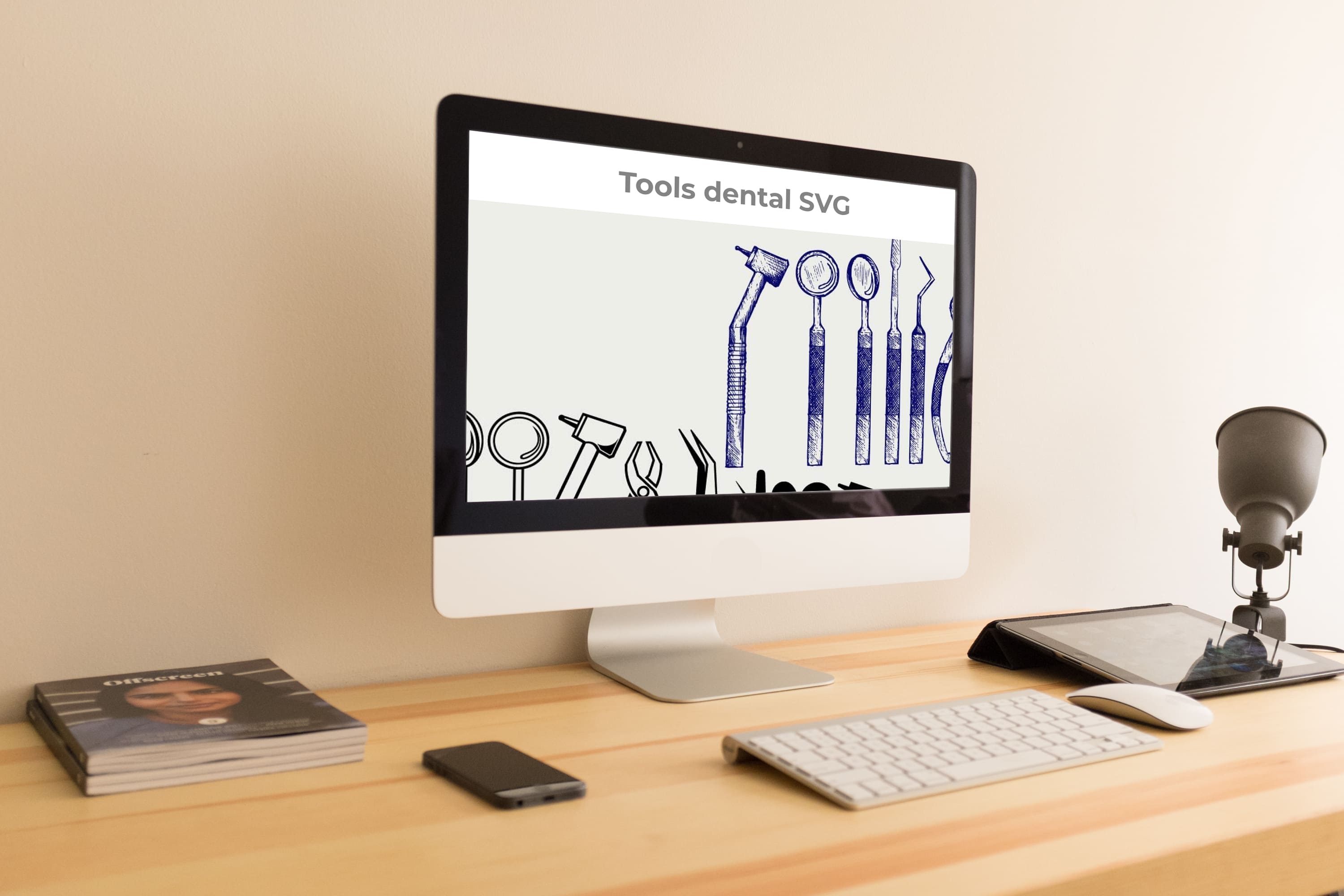 Desktop option of the Tools dental SVG.