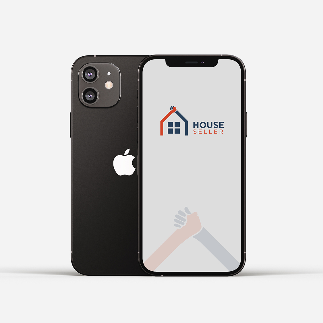 House Seller Logo Design phone mockup.