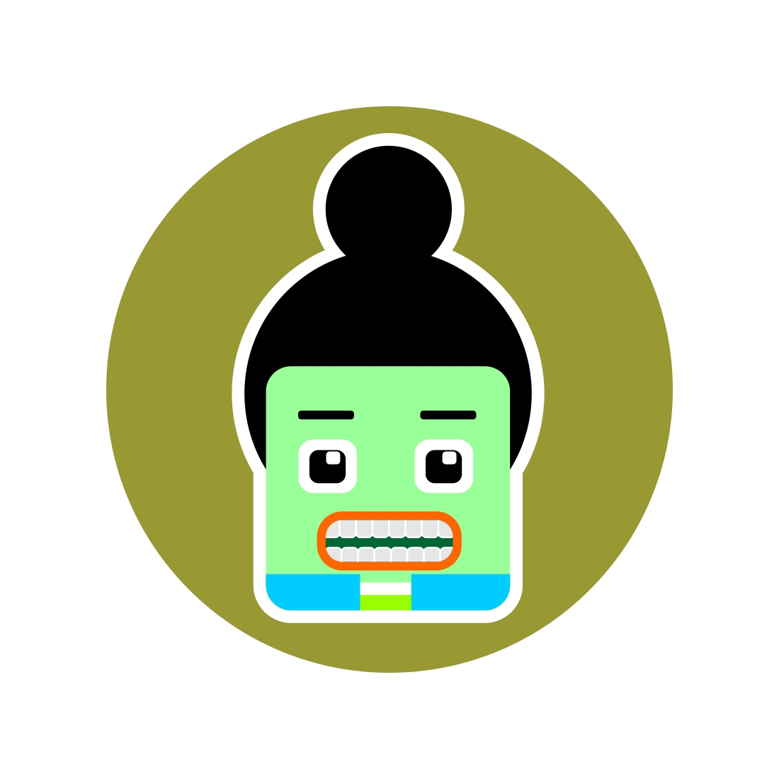 Set Square Flat Avatar Icon icon avatar 2.