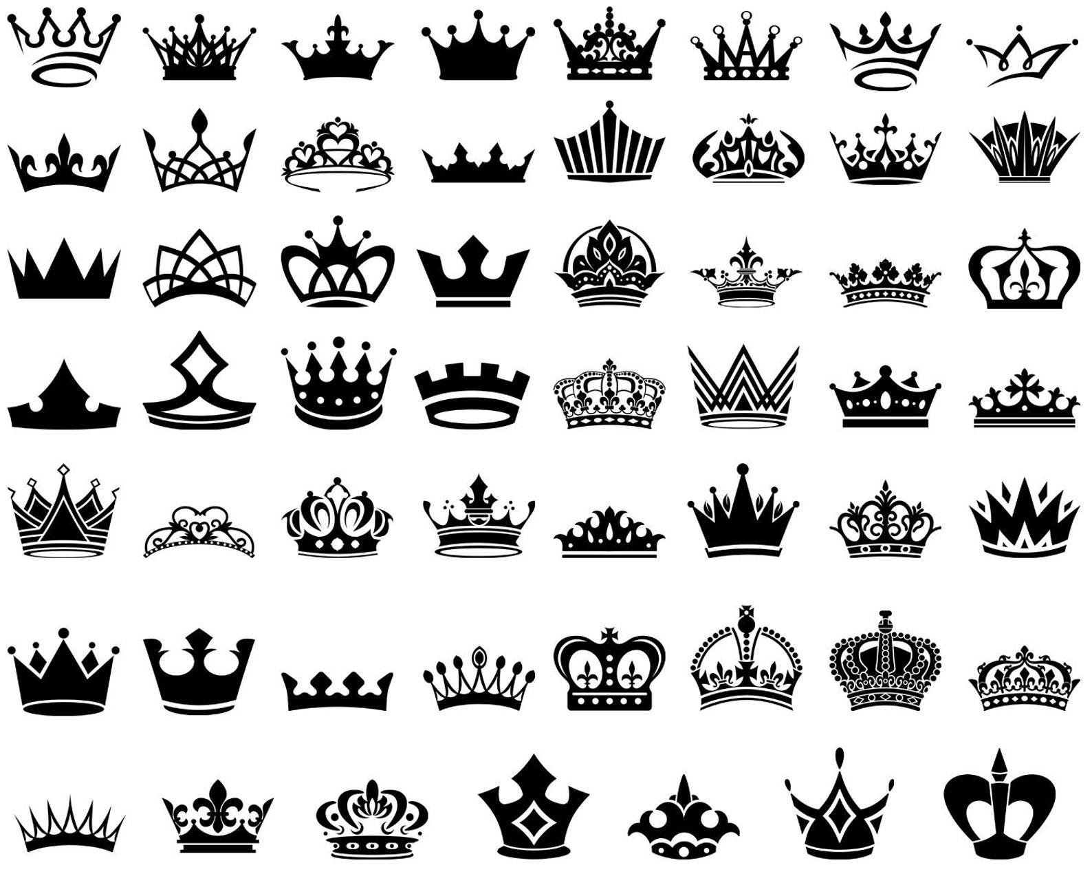 Nice black queen crown collection.
