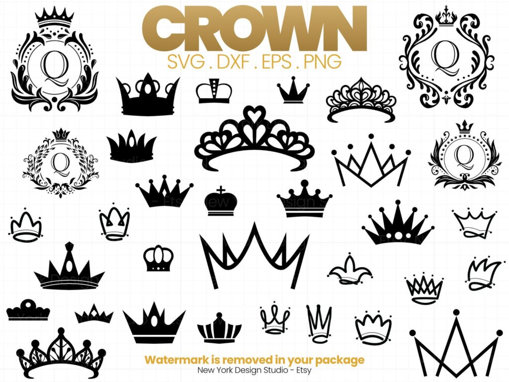 Princess Tiara Svg Files – MasterBundles