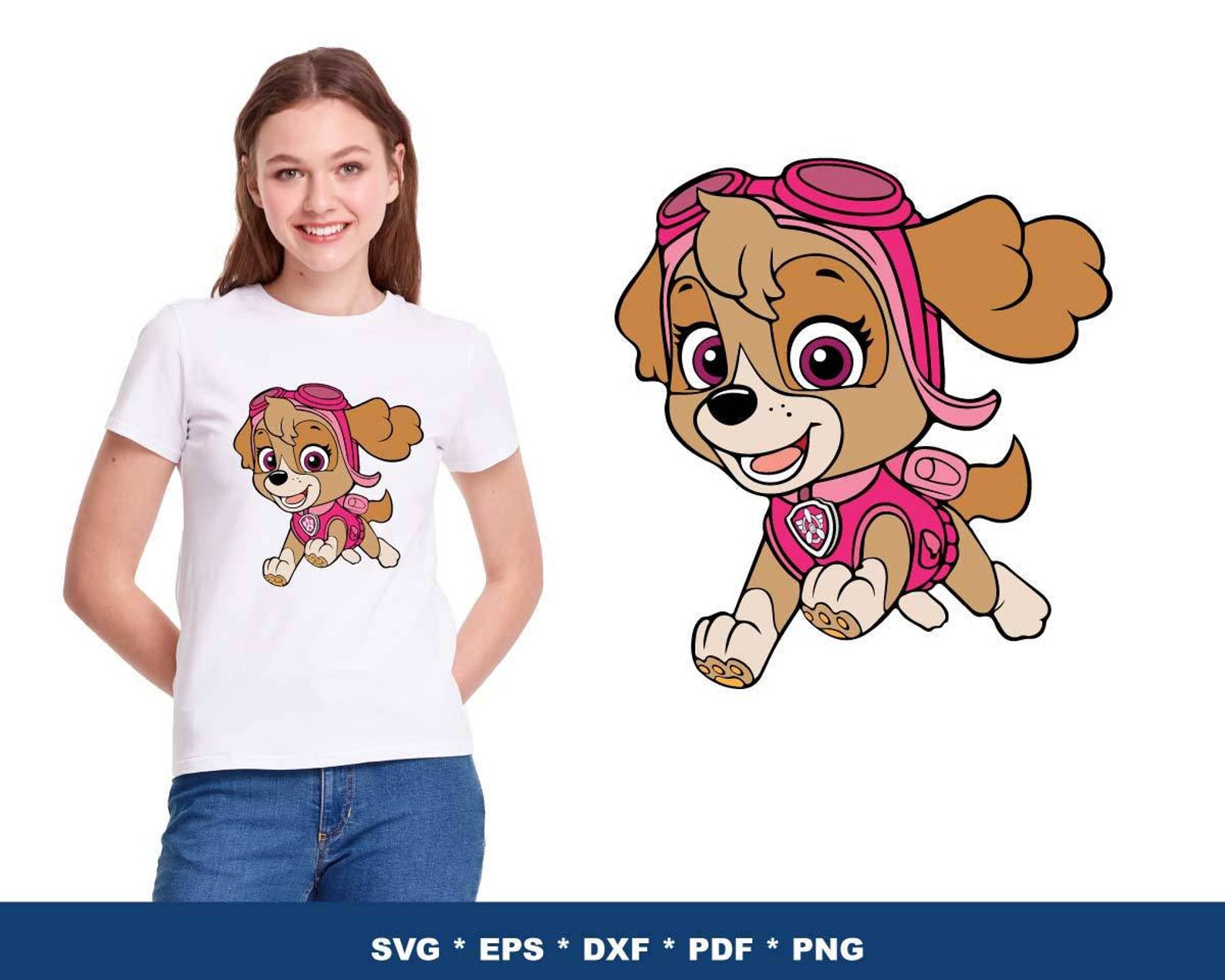 T-shirt with a little dog.
