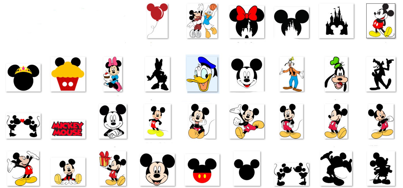 Cute Mickey Mouse characters.