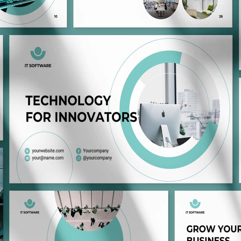 IT Software PowerPoint Presentation Template – MasterBundles