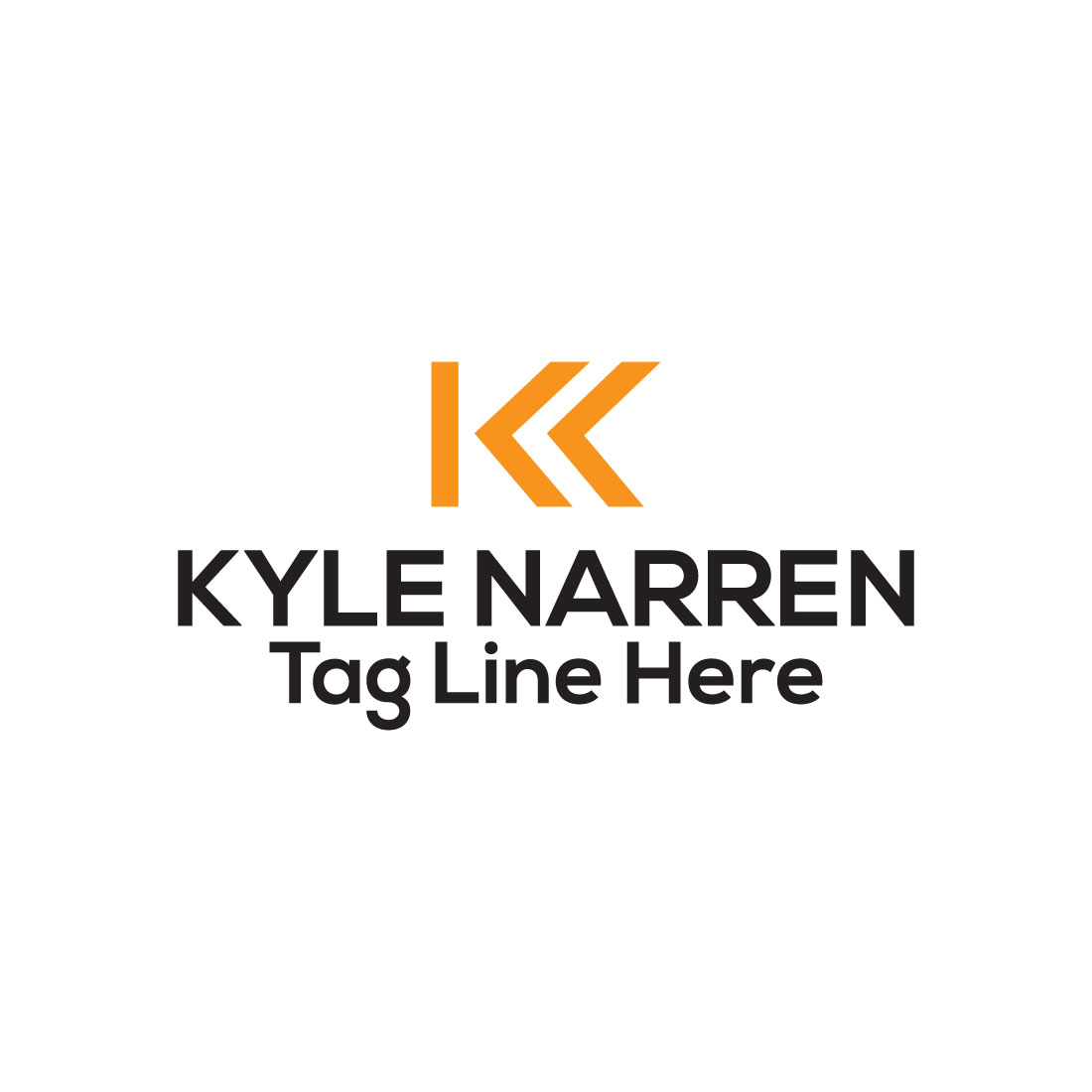K Letter Logo Design Template facebook cover.
