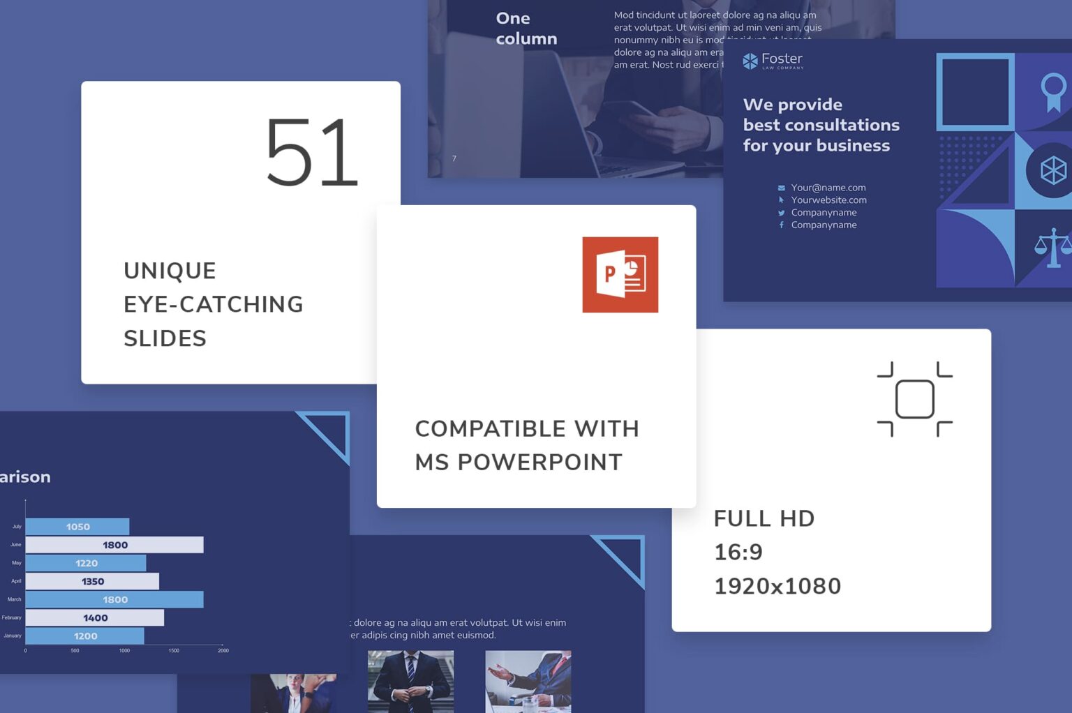 Law Company PowerPoint Presentation Template – MasterBundles