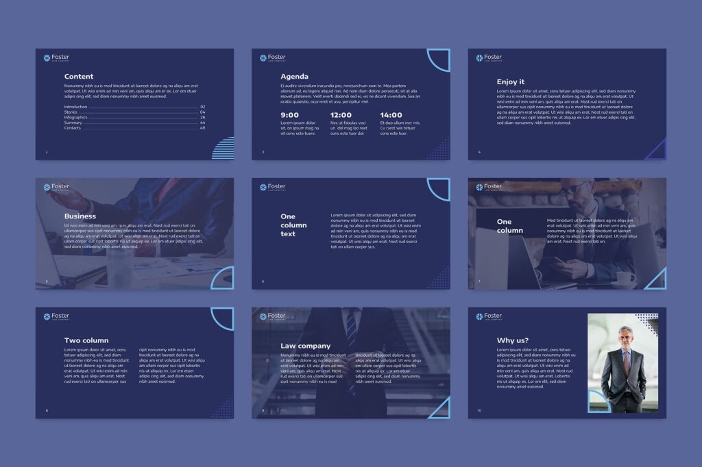 Law Company PowerPoint Presentation Template – MasterBundles