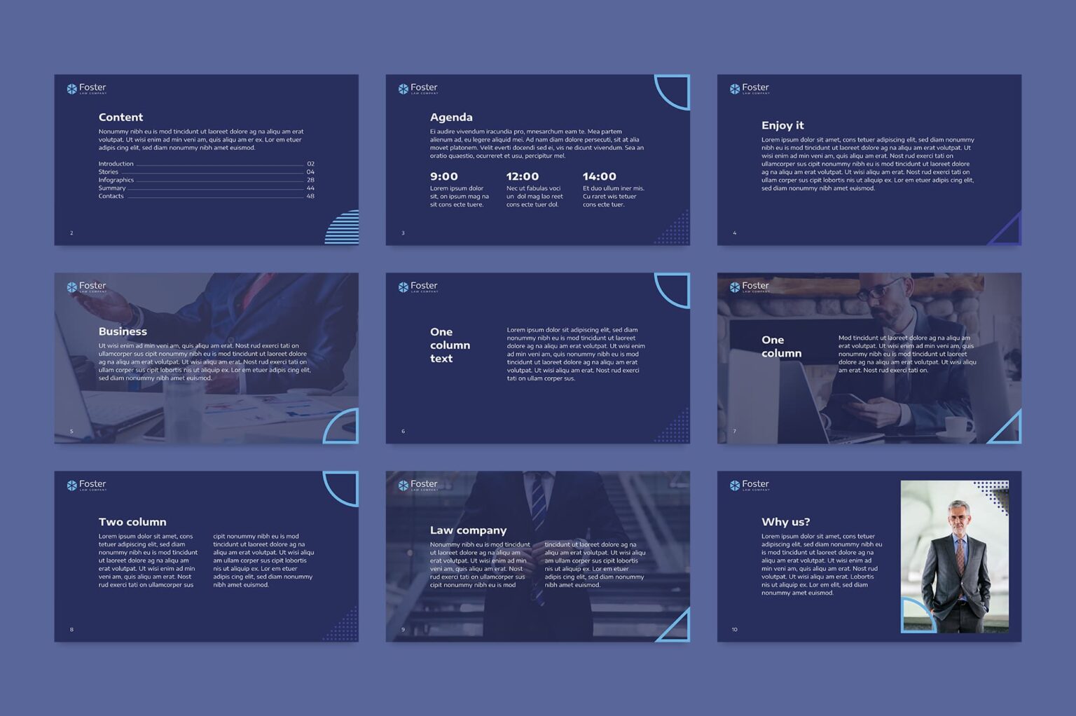 Law Company PowerPoint Presentation Template – MasterBundles