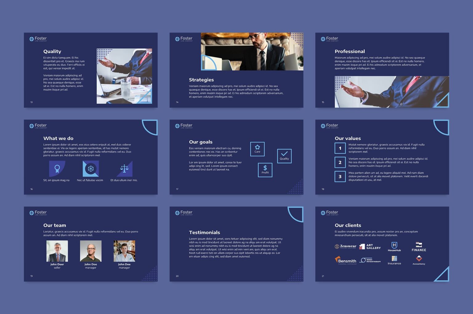 Law Company PowerPoint Presentation Template – MasterBundles
