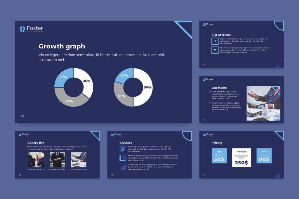 Law Company PowerPoint Presentation Template – MasterBundles