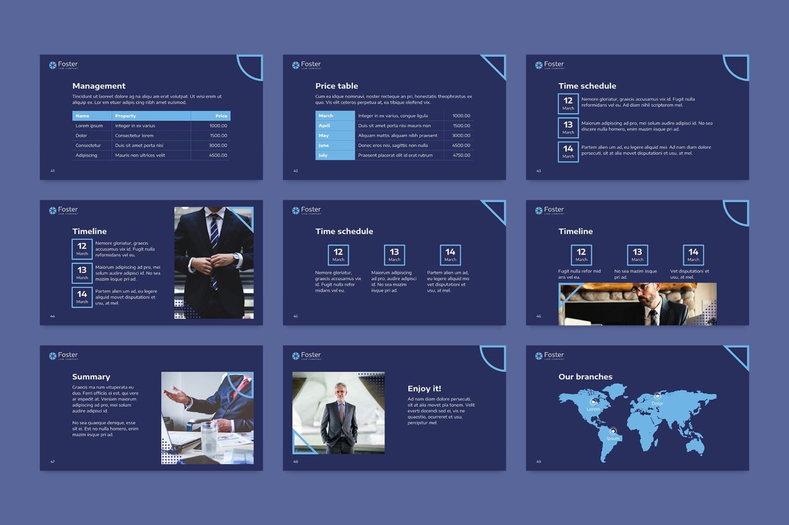 Law Company PowerPoint Presentation Template – MasterBundles