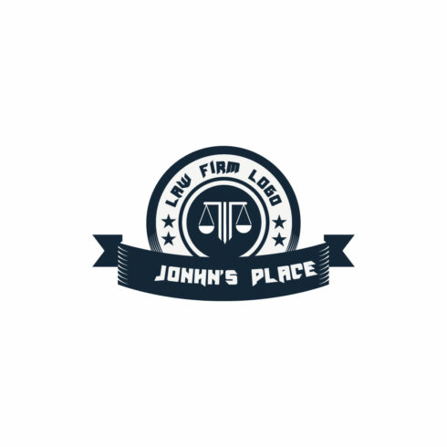 Law Firm Logo Design Template cover image.