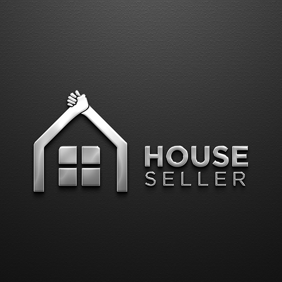 logo mockup House Seller Logo Design.