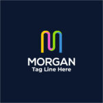 Morgan M Letter Logo Design.
