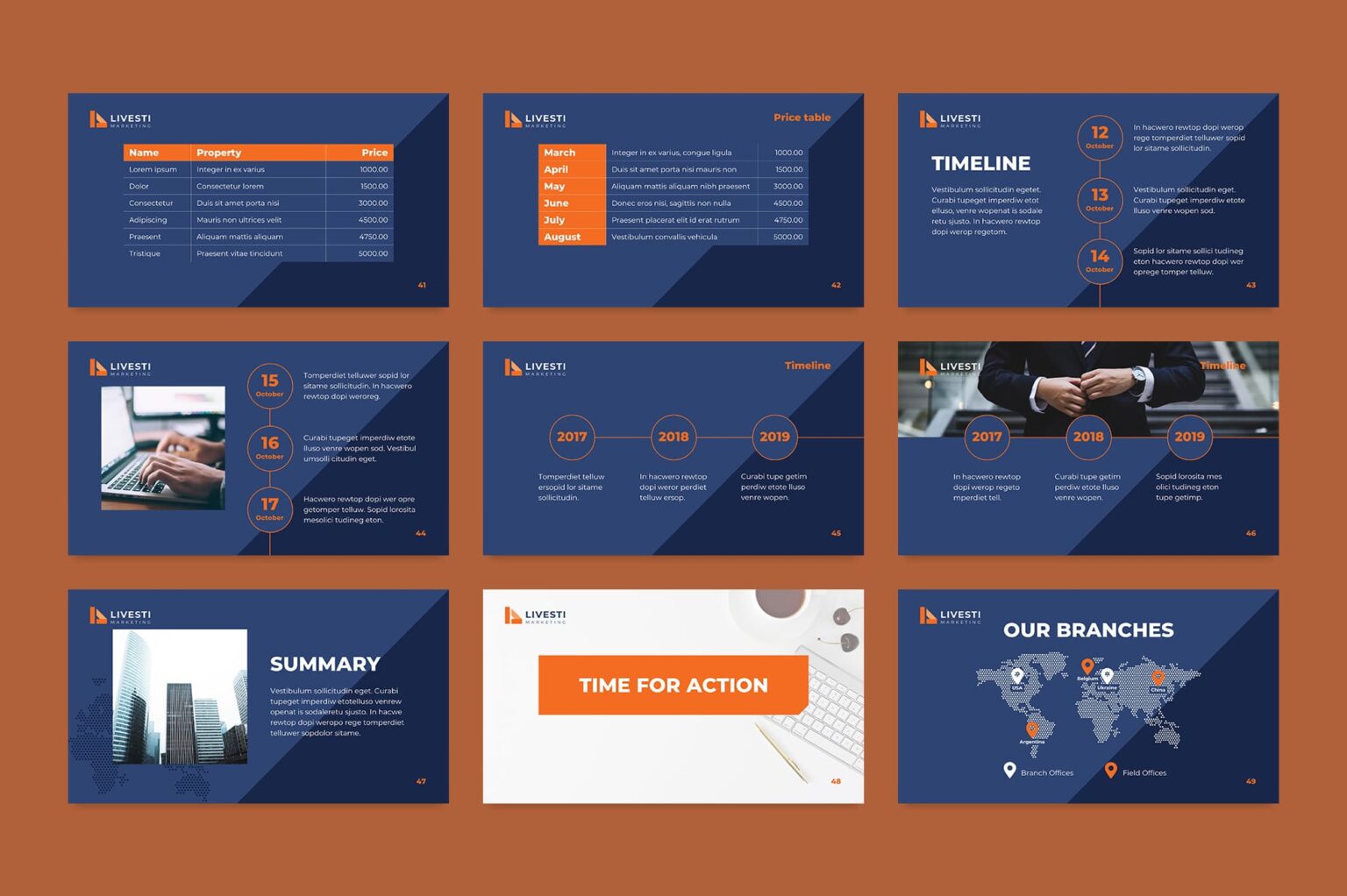 Marketing Agency PowerPoint Presentation Template – MasterBundles