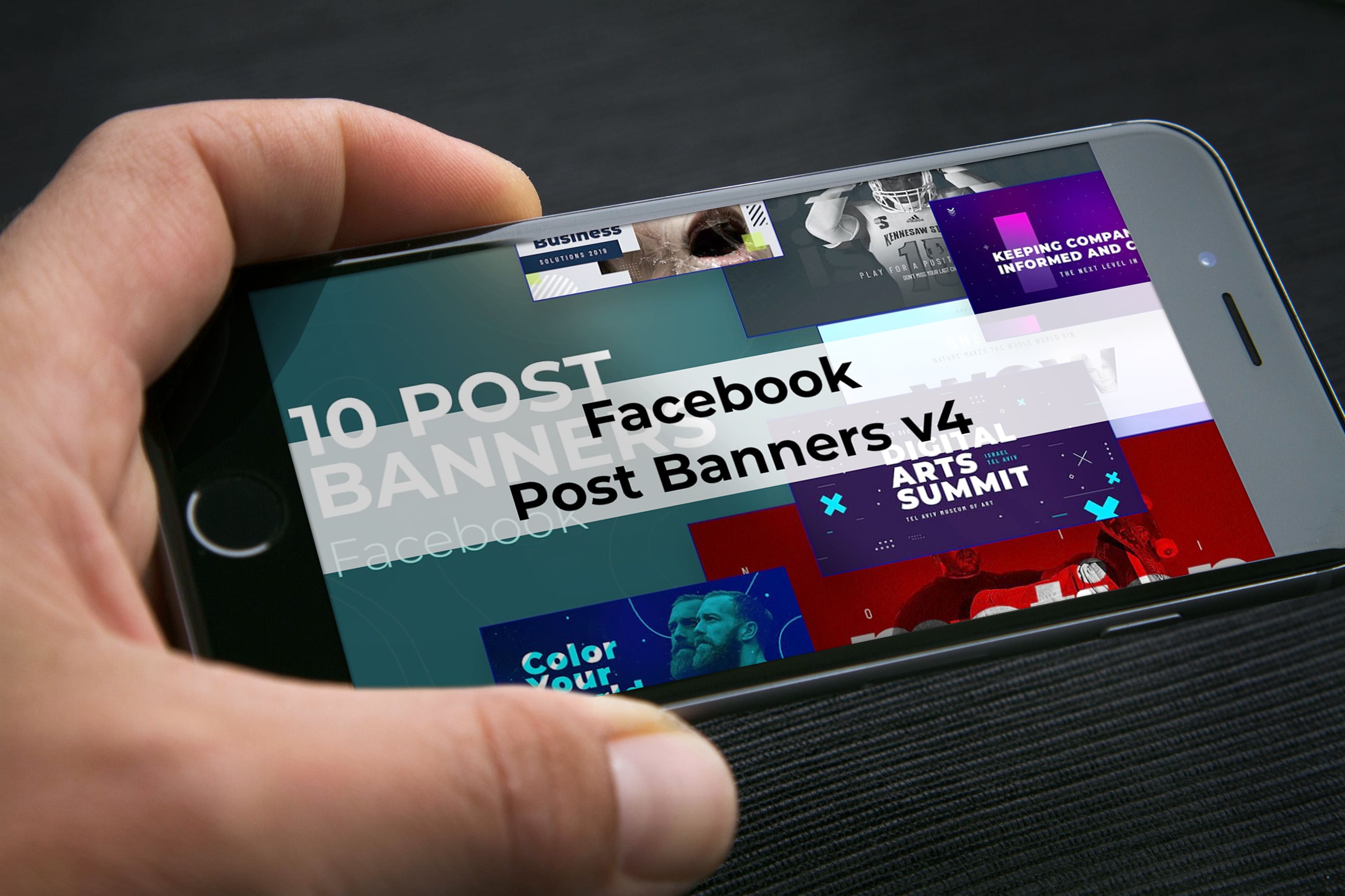 Mobile option of the Facebook Post Banners v4.
