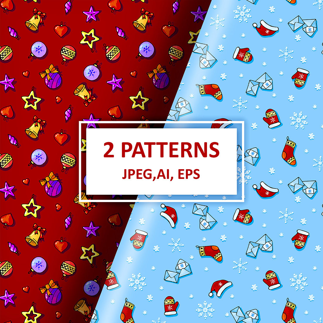 christmas and new year patterns.