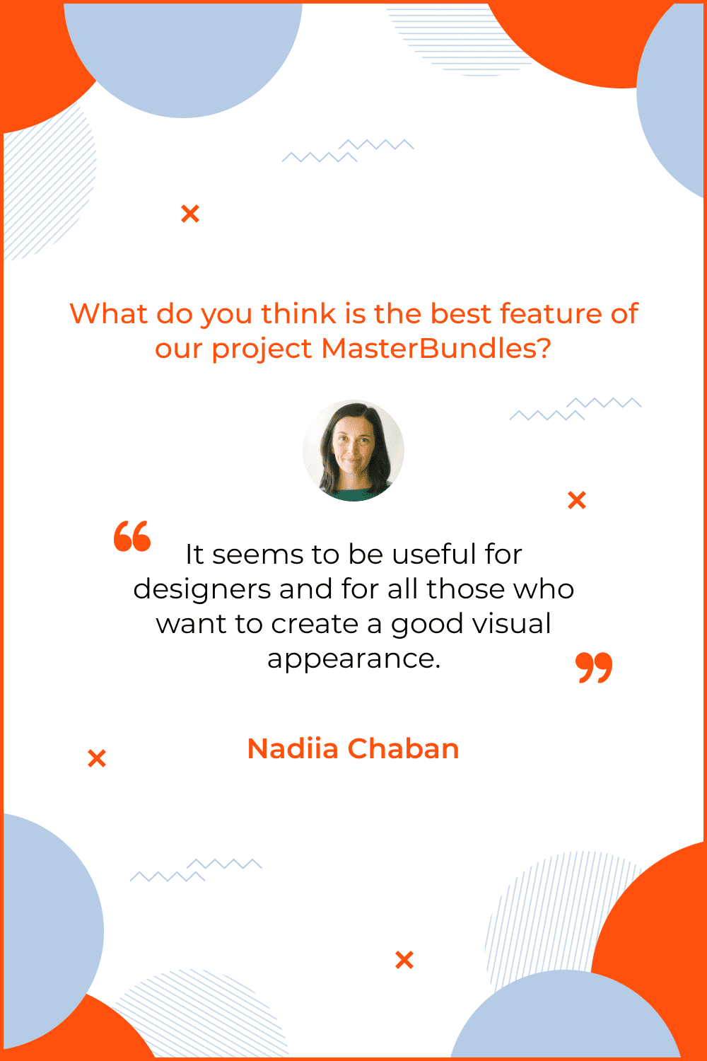 Nadiia Chaban quote.