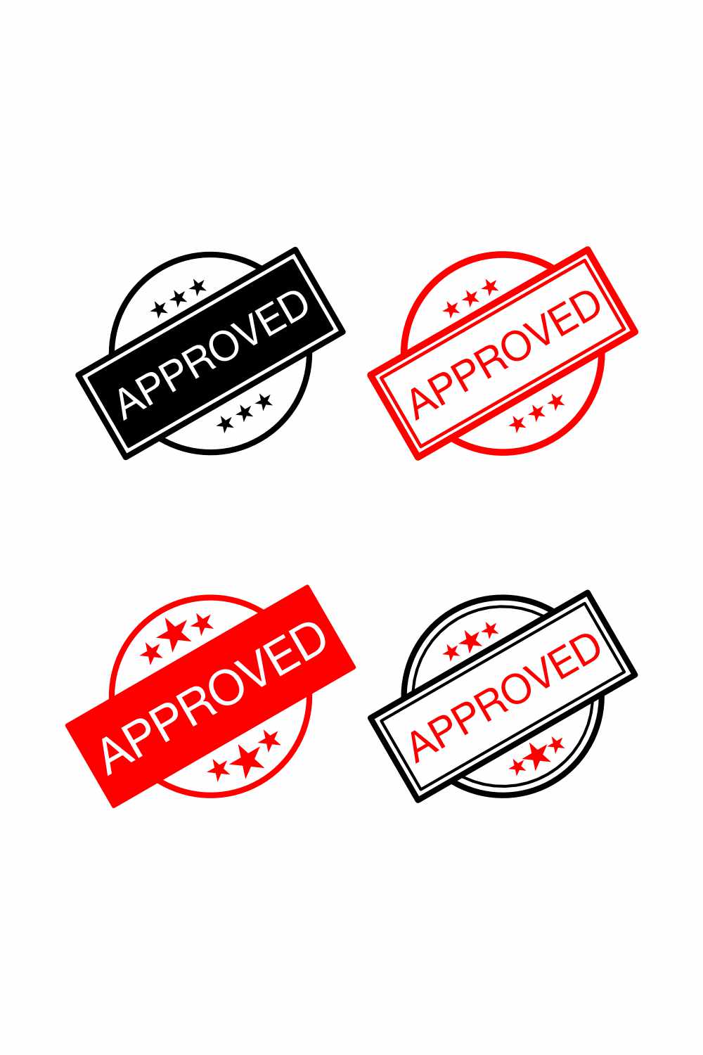 Approval Stamp Badge - preview of Pinterest image.