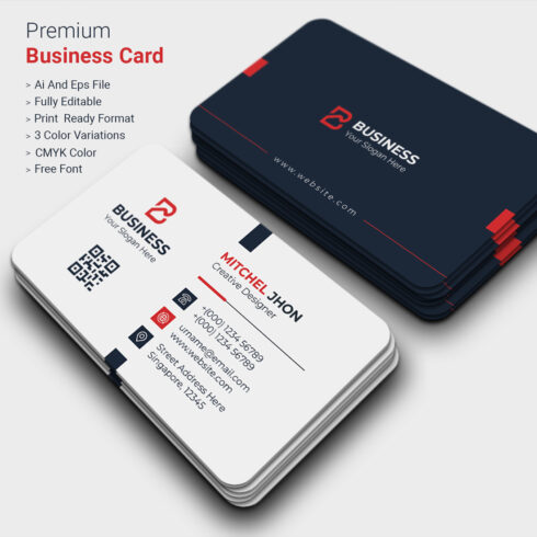 Creative And Corporate Business Card Only $6 Example.