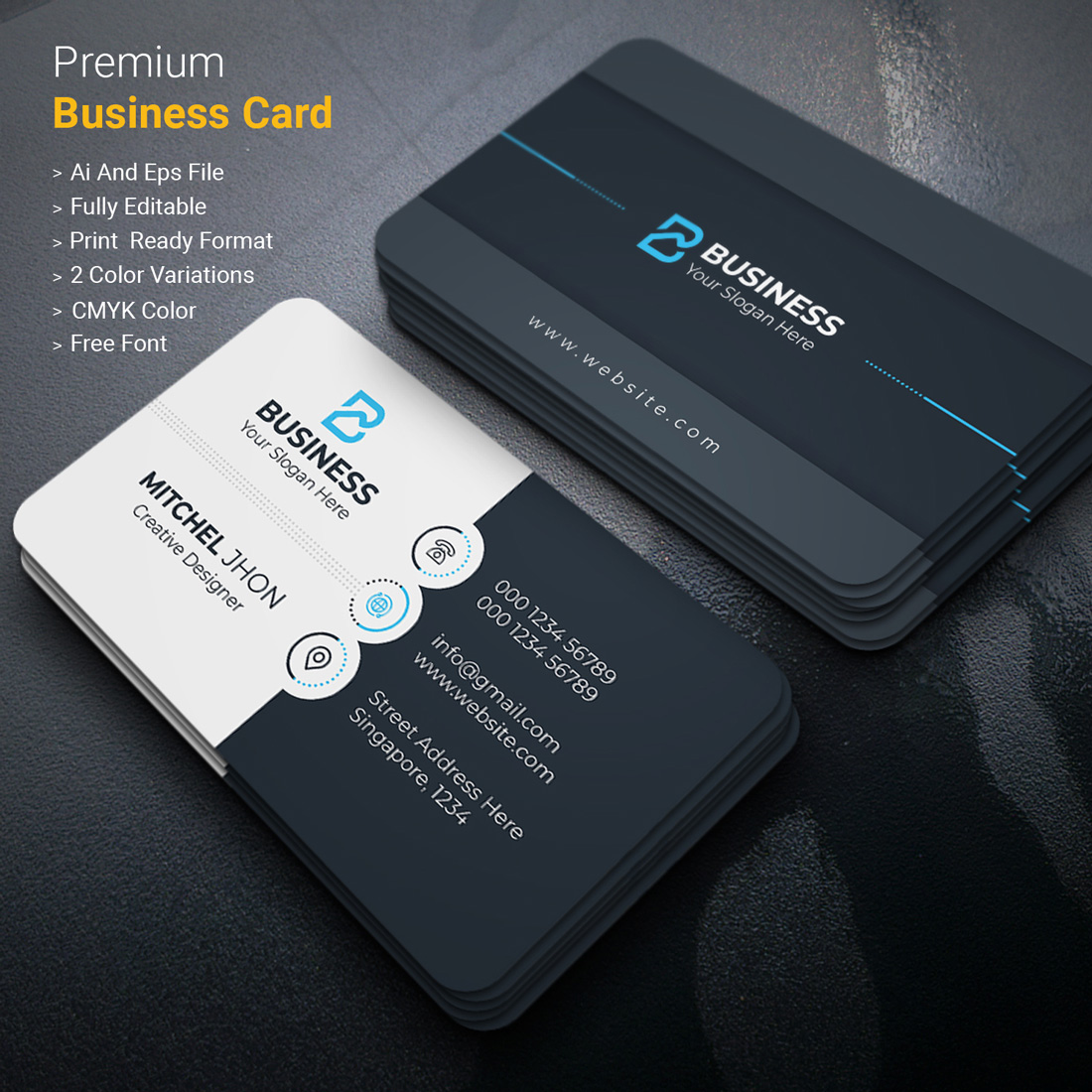 Business Card Template Only $6.