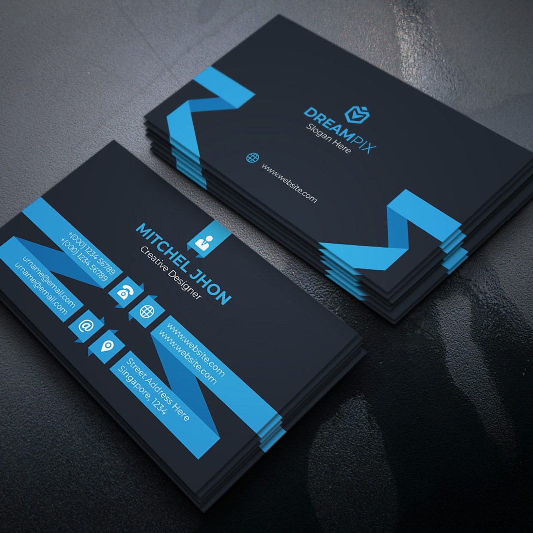 Business Card Template Only $6 - MasterBundles