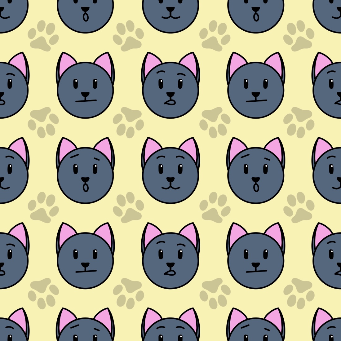 Emotion Cat Illustrations preview.