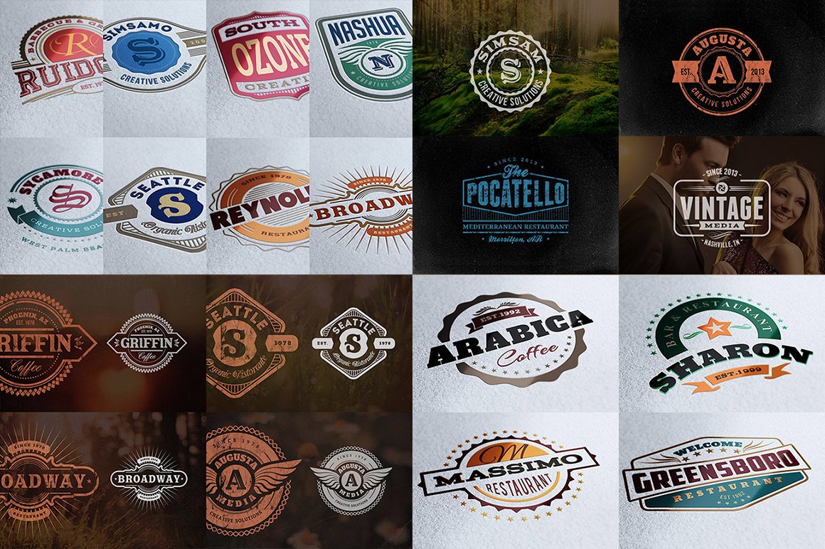 Here you will find diversity of logos.