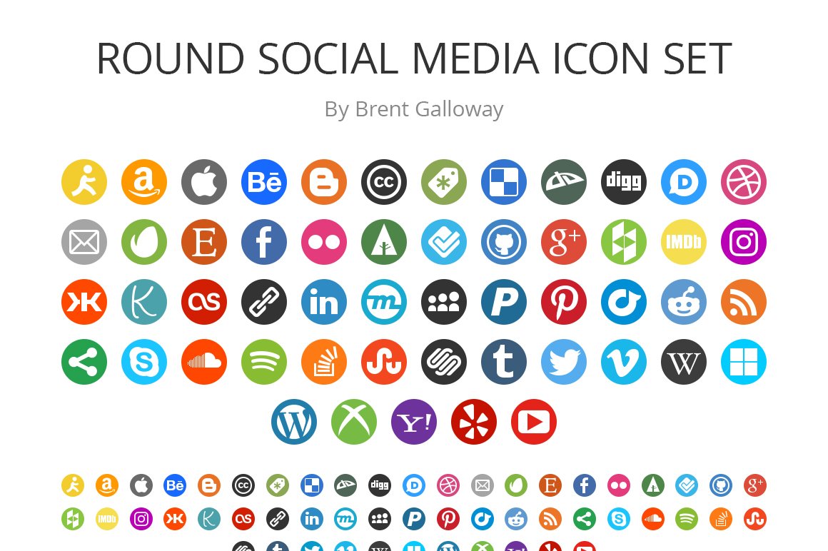 Big icon collection for your social media.